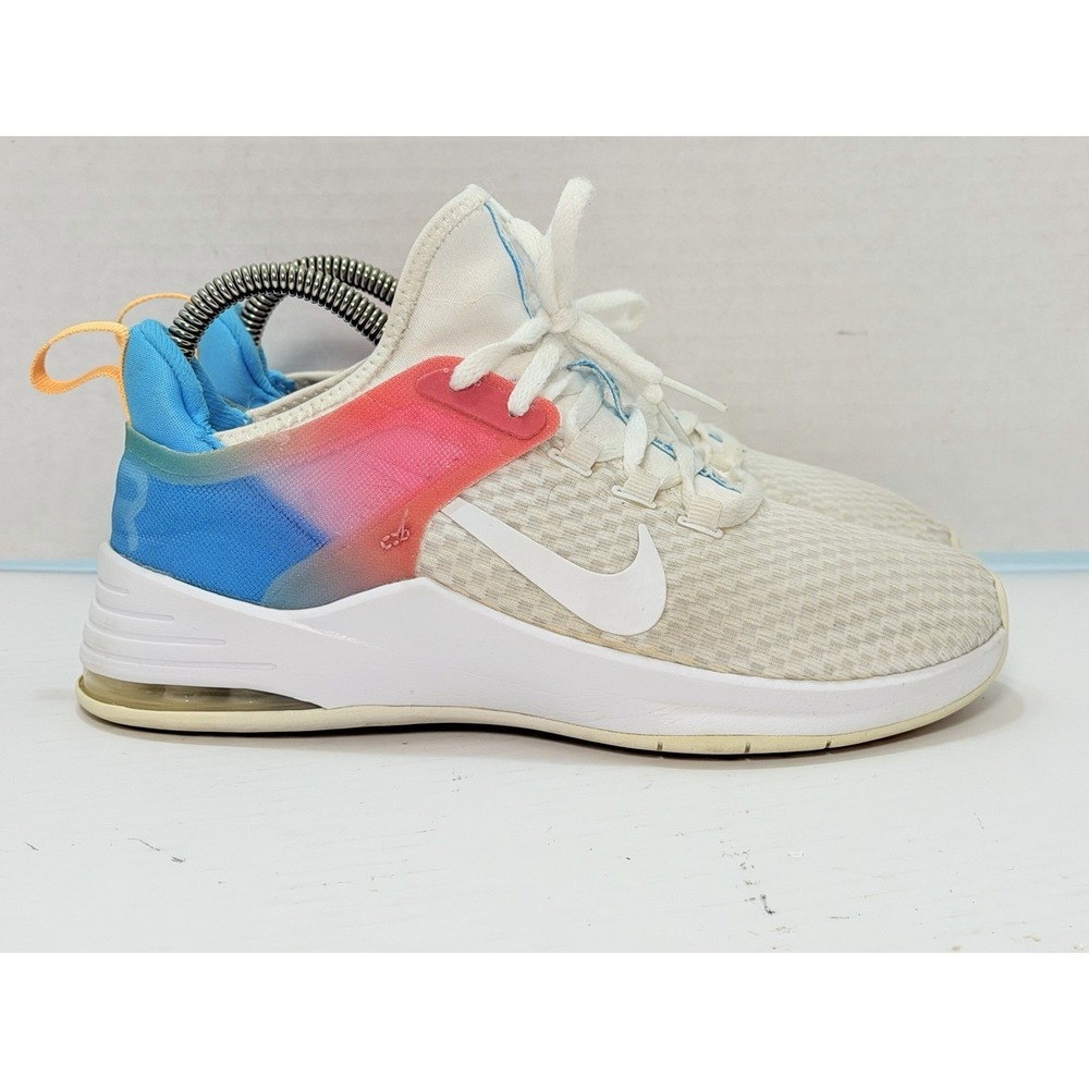 Nike‎ Air Max Bella TR 2 Women's 6.5 White Pink Blue Training Sneakers Shoes